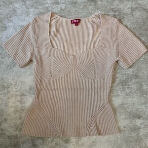 Staud knit blouse